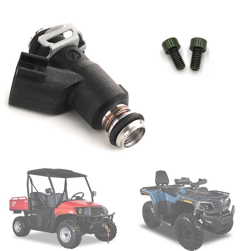 Chikia Hisun 400 Fuel Injector Compatible with Hisun 400 UTV ATV,Massimo MSU400,Axis,Coleman UT400,Outfitter 400,YS400,Cowboy400,Bennche,Cub cadet(2 Hole) - Image 1